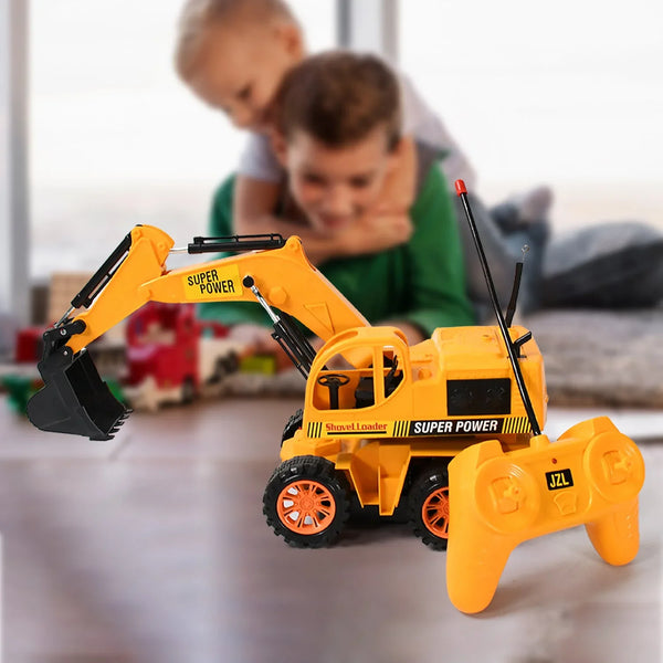 Plastic JCB Construction Toy Remote Control JCB Toys for Kids Boys, Super Power Remote Control JCB Truck Construction Toy (1 Set) - Justgrabit Inc.