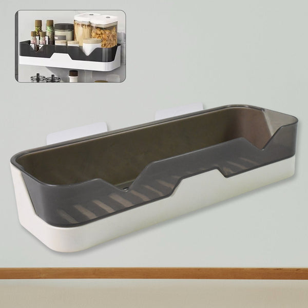 Wall Mounted Adhesive Bathroom Shower Caddy / Shelf / Plastic (1 Pc) - justgrabit.in | Just Grab It