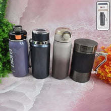 Stainless Steel Water Bottles Approx 600ML (Mix Design & Color / 1 Pc) - Justgrabit Inc.