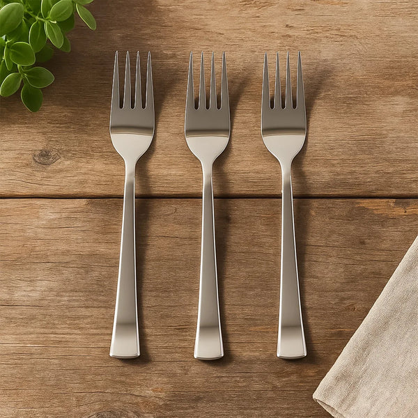Premium Stainless Steel Dinner Fork - (3 Pc / Set) - justgrabit.in | Just Grab It