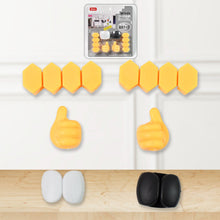 Self Adhesive Hooks for Cable Clips, Desktop Cable Organizer (6 Pcs Set / Mix Design) - justgrabit.in | Just Grab It