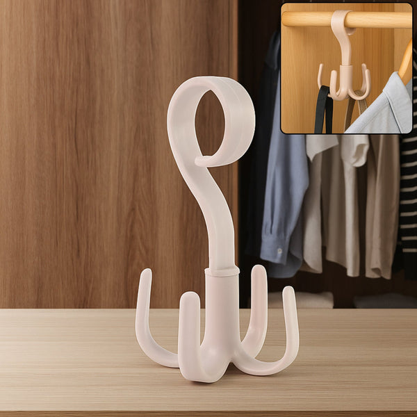 360° Rotating Multipurpose Hook Hanger (1 Pc) - justgrabit.in | Just Grab It