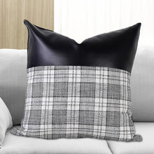 Pillow Covers Cushion Cases Soft Leather and Cotton (23 × 22 Inch / 1 Pair / 2 Pc) - justgrabit.in | Just Grab It
