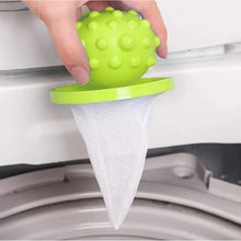 Reusable Washing Machine Floating Cylindrical Shape Lint Mesh Bag ( 1 Pc) - Justgrabit Inc.