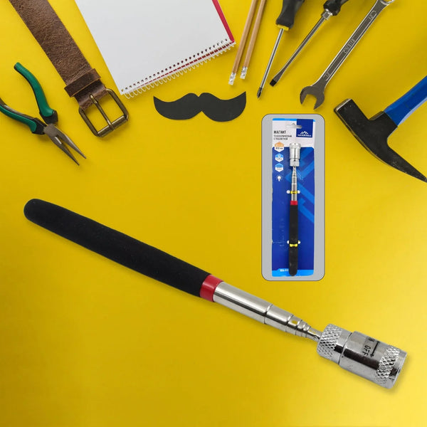 1 Pc Telescopic Pick up Tool Magnetic Mini LED Magnet Tool - justgrabit.in | Just Grab It