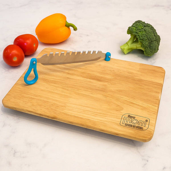 Supermom Wooden Craft Cutting and Chopping Board (1 Pc) - justgrabit.in | Just Grab It