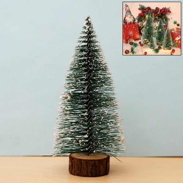 Mini Artificial Christmas Tree with Snow Effect (1 Pc) - justgrabit.in | Just Grab It