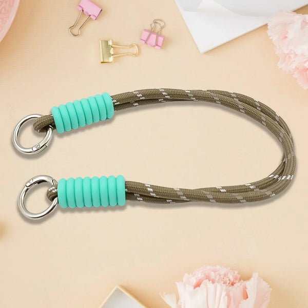 Multipurpose Two Sided Adjustable Hand Wrist Strap Lanyardwith Cellphone, Phone Strap (1 Pc / 14.5 Inch / Multicolor) - justgrabit.in | Just Grab It