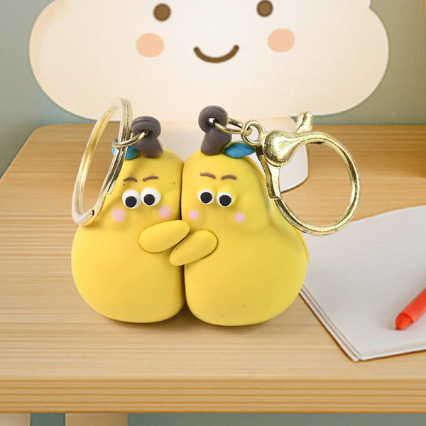 2 - in - 1 Cute Cartoon Couple Keychain - Justgrabit Inc.