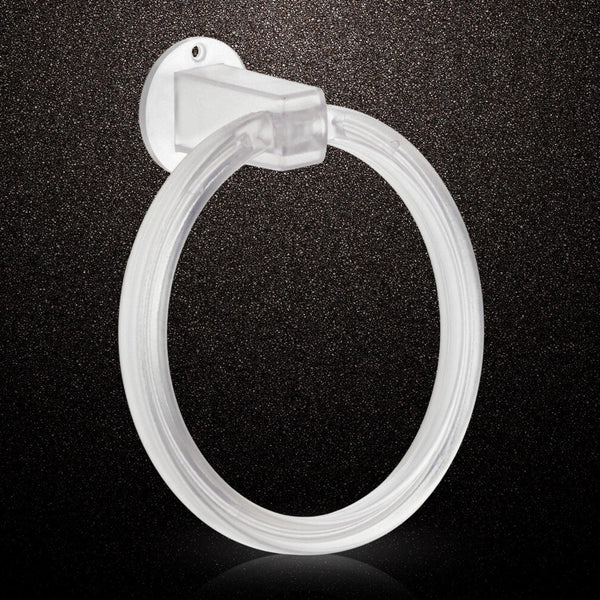 Unbreakable ABS Round Towel Ring Wall Mounted Stand / Holder (1 Pc) - justgrabit.in | Just Grab It