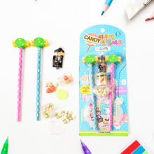 Fun Candy Design Pencil Set with Accessories (1 Set ) - justgrabit.in | Just Grab It