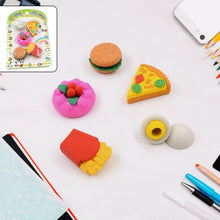 3D Food - Shaped Colorful Eraser Set – Cute Novelty Mini Erasers for Kids (5 Pc Set) - Justgrabit Inc.