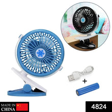 Mini USB Clip Fan widely used in summers for cool down rooms and body purposes.(Battery Not Include) - Justgrabit Inc.