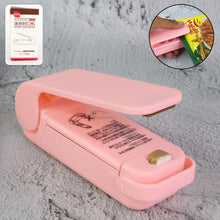 Mini Plastic Bag Sealer – Portable Heat Sealing Machine (Battery Operated / 1 Pc) - justgrabit.in | Just Grab It