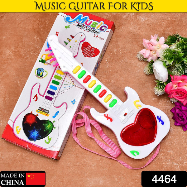 Battery Operated Musical Instruments Mini Guitar Toys and Light for 3+Years Old Kids - justgrabit.in | Just Grab It