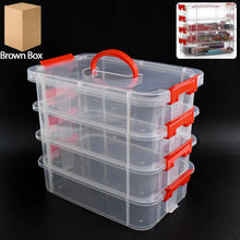 4 - Layer Transparent Multipurpose Plastic Storage Box - Justgrabit Inc.