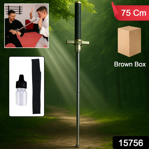 Safty Rod Lightweight Folding Walking Sticks with Nylon Bag Cover (75 Cm) - justgrabit.in | Just Grab It