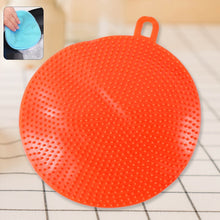 Red Silicone Dish Scrubber Sponge Mildew Free, Non Stick, Heat Resistant - justgrabit.in | Just Grab It