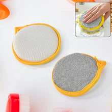 Double Side Dishwashing Sponge Dish Washing Brush (1 Pc) - Justgrabit Inc.
