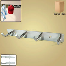 Stainless Steel Wall Mounted Coat 4 Hook Rack (20x3 / 1 Pc) - Justgrabit Inc.