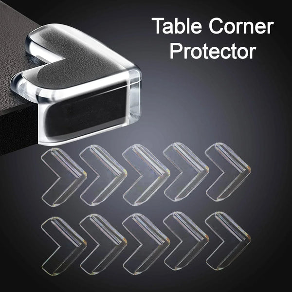 L Shape Safety Corner Protectors (10 Pcs Set) - justgrabit.in | Just Grab It