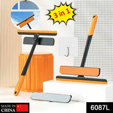 Plastic 3 in 1 Rotatable Double Side Design Cleaning Brush Glass Wiper for Glass window, Car Window, Mirror, Floor (Multicolor) - Justgrabit Inc.