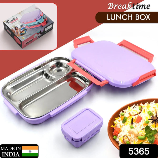 Lunch Box Plastic with steel plate, small lunch box - Justgrabit Inc.