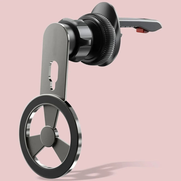 360° Rotatable & Foldable Air Vent Magnetic Phone Holder (1 Pc) - justgrabit.in | Just Grab It