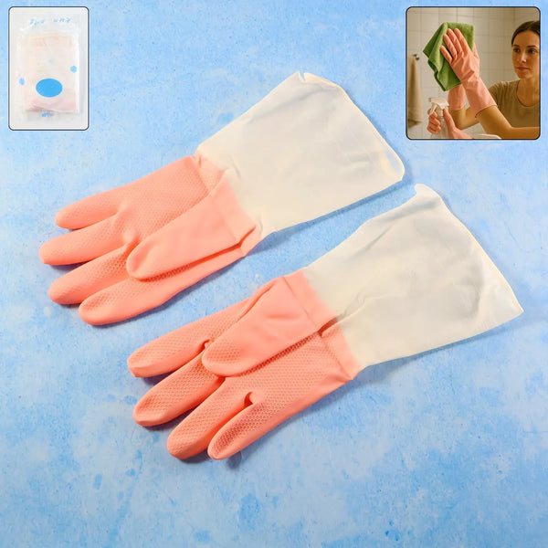 Small Size Reusable Household Cleaning Gloves (1 Pair) - justgrabit.in | Just Grab It