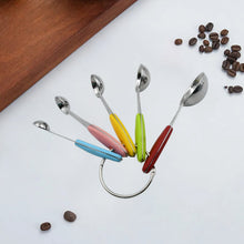 Measuring Cups and Spoons Stackable Set with Silicone Handle(5 Pc Set) - justgrabit.in | Just Grab It