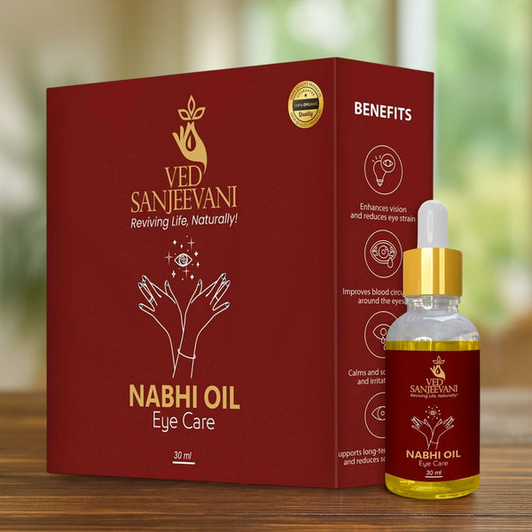 Ved Sanjeevani 100% Organic Ayurvedic Nabhi Oil for Eye Care (30ML / 1 Pc) - justgrabit.in | Just Grab It