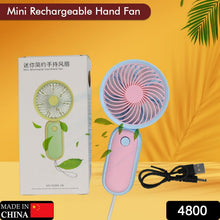 Mini Handheld Portable Rechargeable Fan Easy to Carry for Home Office Travel - justgrabit.in | Just Grab It