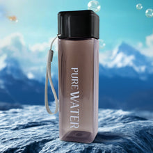 Premium 450ml Square Shape Plastic Water Bottle (1 Pc) - justgrabit.in | Just Grab It