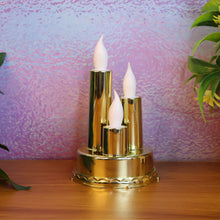 LED Flameless Candle Lamp with Triple Candle Design (1 Pc) - justgrabit.in | Just Grab It