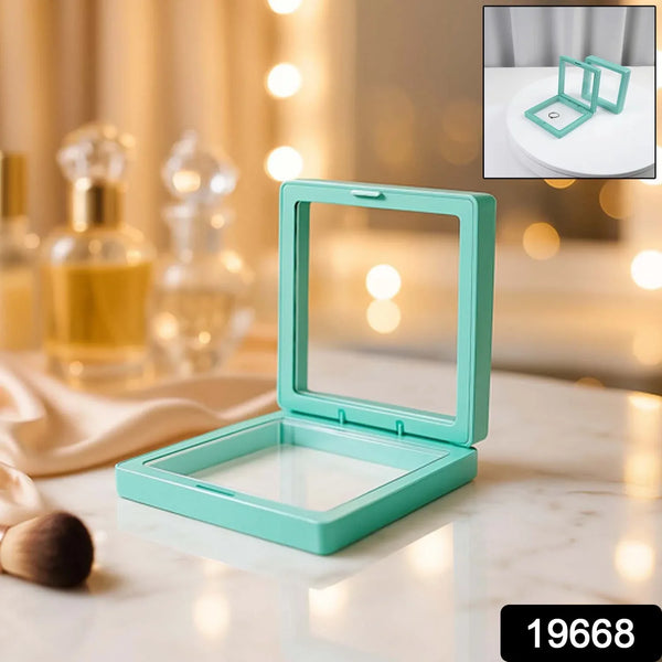 Transparent Jewellery Display Box (9x9 cm / 1 Pc) - justgrabit.in | Just Grab It