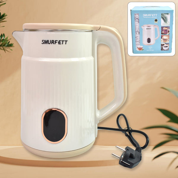 Double Wall Stainless Steel Electric Cordless Tea Kettle (1500W / 2.3 Ltr.) - justgrabit.in | Just Grab It