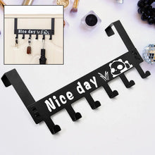 Heavy - Duty Carbon Steel Over Door Hook Rack for Towels & Coats (1 Pc, 6 Hooks) - Justgrabit Inc.