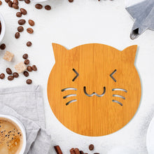 Square Bamboo Wood Table Place mat Hot Pot Cup Mat Tea Coaster(14×14 Cm / 1 Pc) - justgrabit.in | Just Grab It