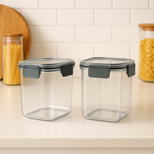 Apex Press N’ Lock Airtight Food Storage Container Set (2Pc/900ml) Approx - justgrabit.in | Just Grab It
