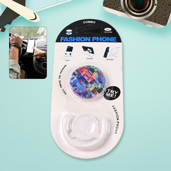 Fashion design mobile phone holder smart phone bracket, Phone Stand & car mount flowers pasley - justgrabit.in | Just Grab It