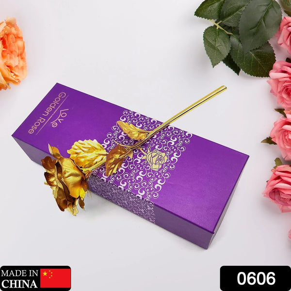 Luxury Decorative Gold Plated Artificial Golden Rose with Premium Box - Justgrabit Inc.