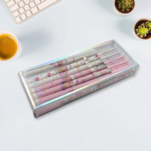 Erasable gel ink pen 12 Pcs/ Fancy Cute Blue Gel Pen with attached Magic Wipe Eraser Gel Pen, Stationery for Office School Writing Examination Supplies Tool, Return Gifts For Kids, Birthday Gifts - Justgrabit Inc.