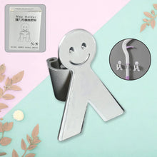 Smile Face Wall Mounted Brush & Broom Organize Holder, Hanger Storage Rack Kitchen Clip Seamless Mop Hook with Mounted Hanging (1Pc) - Justgrabit Inc.
