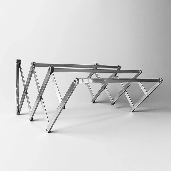Stainless Steel Wall - Mounted Folding Clothes Drying Rack - Justgrabit Inc.