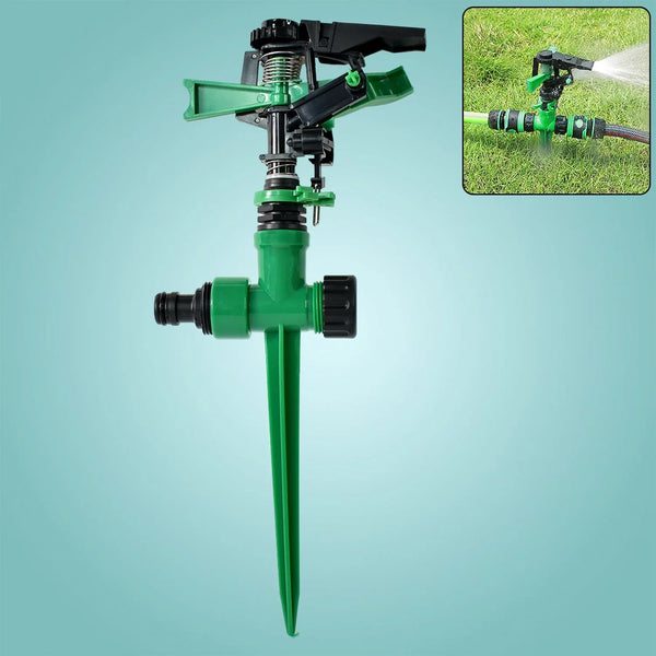 360 - Degree Rotating Garden Impact Sprinkler (1 Pc) - Justgrabit Inc.