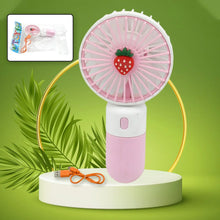 Portable Small Electric Fan Handheld, Rechargeable Mini Student Handheld Dormitory Class Personal Fan - Justgrabit Inc.