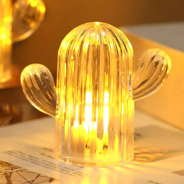 Cute Cactus LED Night Light (Cactus / 1 Pc) - justgrabit.in | Just Grab It