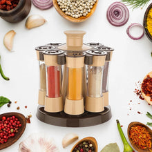 360 Revolving Spice Rack for Kitchen and Dining Table, 8 Spice jars - justgrabit.in | Just Grab It