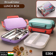 Premium Multi - Compartment Steel Lunch Box for Office, School & Travel - justgrabit.in | Just Grab It