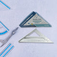 Double - Sided 45° Triangle Ruler – 7 - Inch Aluminum Alloy Rafter Square for Home & Industrial Use - Justgrabit Inc.